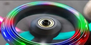 Kutrick Light Up 80mm Inline Skate Wheels and Kick Scooter 80mm Rear Wheels Replacement Pair - 80mm Led Flashing Wheels Replacement for Inline Skate and Kick Scooter BLACK/2pcs with Light 80mm - product information 4