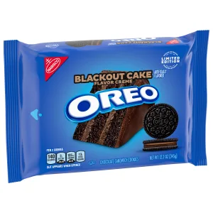 OREO Blackout Cake Chocolate Sandwich Cookies, Limited Edition, 12.2 oz - image