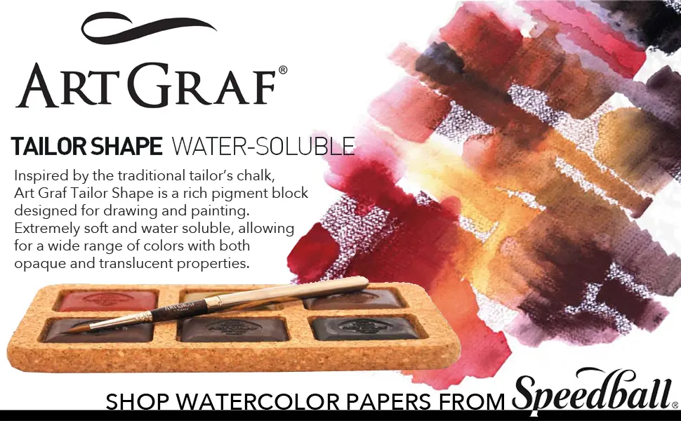 Art Graf Water-Soluble Tailors Chalk Square Disc, White - viarco tailor square A+ hero