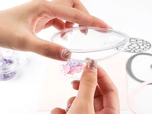 BAOFALI 20Pcs Rectangle Dimensional Shaker Sizes 3" x1-3/4 Diameter for Card Making Cards,Plastic Clear Puffy Shaker Covers Shaker Window Blister Paper Crafting Card Making Arts Projects Crafts - 3D Dimensional Shaker Domes