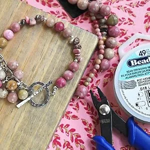 Beadalon 49 Strand Stainless Steel Bead Stringing Wire.018 in / 0.46 mm, Bright, 30 ft / 9.2 m Bright .018 in / 0.46 mm, 30 ft / 9.2 m - product information 6