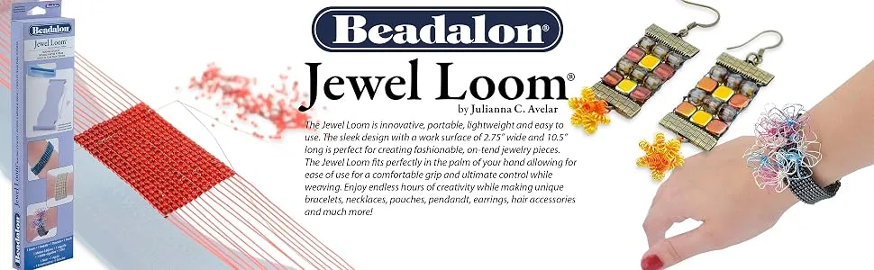 Beadalon Jewel Loom Kit: Beading Loom, Needle, Threader, Pouch 1 Pack - product information 1