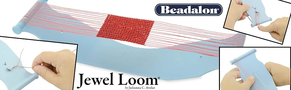 Beadalon Jewel Loom Kit: Beading Loom, Needle, Threader, Pouch 1 Pack - product information 5