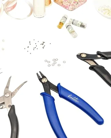 Beaditive Sewing and Embroidery Scissors Set (2 Pc.) Curved and Straight, Sharp, Stainless-Steel Design | Precision Tips, Ergonomic Rubber Handle Grip | Small, Compact DIY Use (Extra Sharp) - P-001+P-006