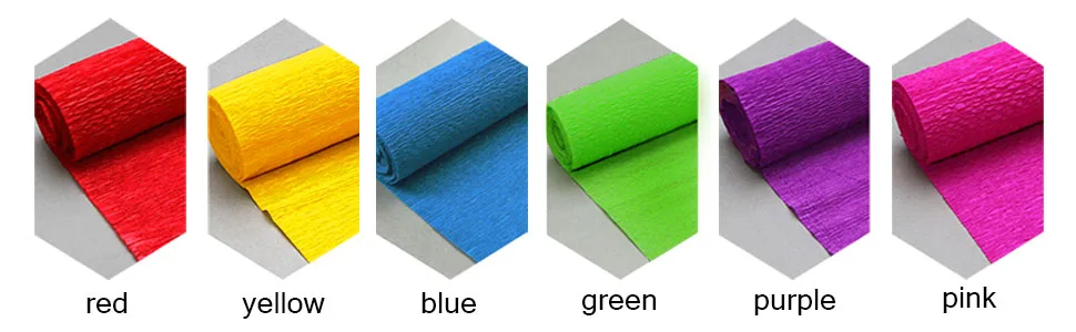 Coceca 12 Rolls Streamers Crepe Paper in 6 Colors for Rainbow Party Wedding Birthday Ceremony Festivals Decoration - Coceca