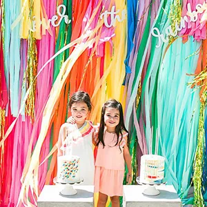 Coceca 12 Rolls Streamers Crepe Paper in 6 Colors for Rainbow Party Wedding Birthday Ceremony Festivals Decoration - Coceca