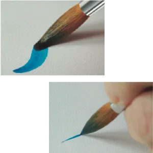 da Vinci Graphic Design Series 113 Stencil Brush, White Chinese Hog Bristle with Long Plainwood Handle, Size 2 Long Plainwood Hog Bristle Size 2 - product information 3
