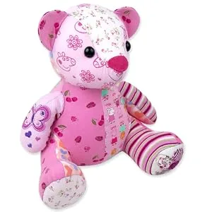 Funky Friends Factory Melody Memory Bear Sewing Pattern - memory bear, baby keepsake, memory bear pattern, keepsake bear pattern,how to sew a memory bear