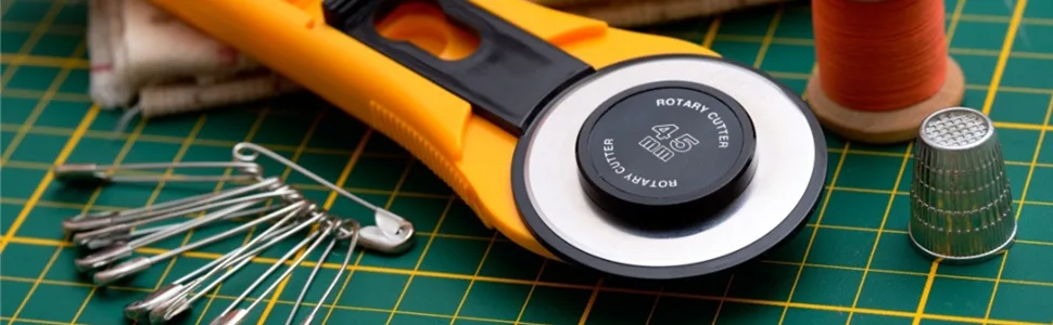 HEADLEY TOOLS 45mm Rotary Cutter Blades 15 Pack Fits Olfa, Fiskars, Replacement Rotary Blade for Arts Crafts Quilting Scrapbooking Sewing, Sharp and Durable 45mm 15pcs - product information 6