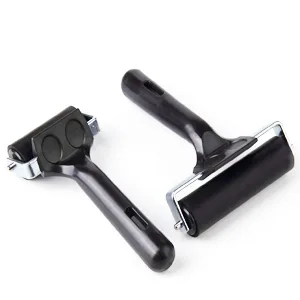 2Pcs Rubber Roller Brayer Rollers Hard Rubber 4 and 2.2 Inch for Printmaking (Black) by HRLORKC 1pack 2.2inch+1pack 4inch - product information 4