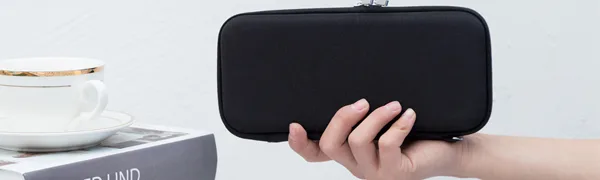 iDream365 Upgraded Hard Pencil Case Box for Audlts,Durable Pen Carrying Case with Zipper-Black - black pencil box