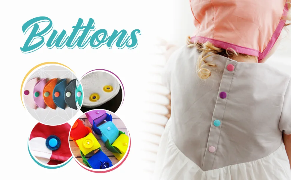408 Sets Plastic Snap Buttons, No-Sew T5 Snaps with Organizer Storage Case for Bibs Diapers Crafts by ilauke - 408 sets Snap Buttons