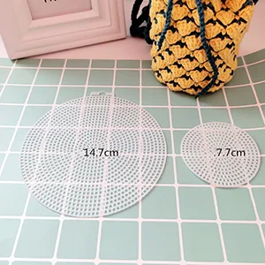 iSuperb 30 Pack Round Plastic Canvas Shape Mesh Sheets Plastic Canvas Circle Mesh Mat for Embroidery Crafting, Yarn, Knit and Crochet Projects 3.03'', 4.53'', 5.79'' (30Pcs) - iSuperb 30 Pack Round Plastic Canvas Shape Mesh Sheets for Embroidery Crafting, Yarn, Knit