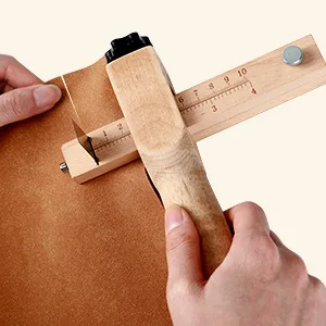 Jovitec Leather Craftool Strap Cutter, Strip and Strap Leather DIY Hand Cutting Tool Adjustable with Blades - product information 7