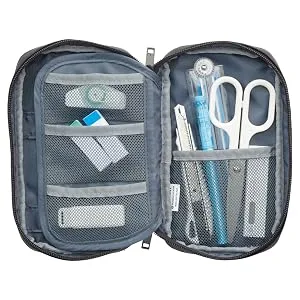 LIHITLAB Zipper Pen Case, 7.9  2  4.7 Inches, Black (A7551-24) Black Standard: 7.9 x 2.0 x 4.7 Inch - image 3