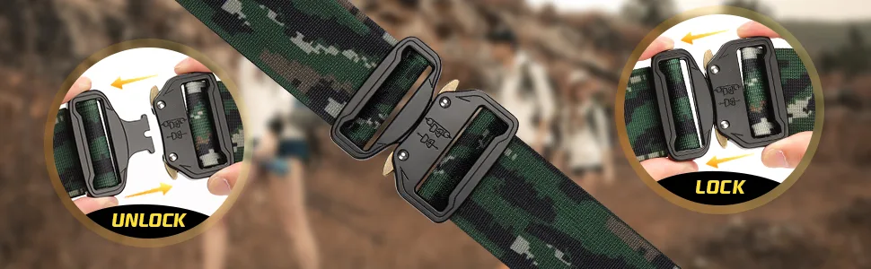 LIIIIIIKES Dual Adjustable No-Sew Tactical Belt Buckle 2.0 - quick release buckle