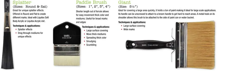 Liquitex 1300501 Professional Freestyle Large Scale Brush, Universal Angle 1-inch - product information 4