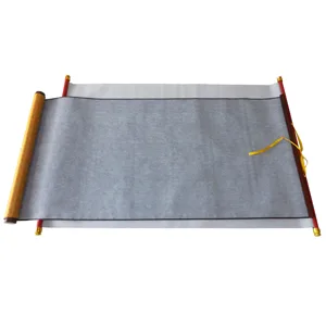 MasterChinese 14x28 Inches Large NO Grid Blank Water Writing Drawing Embroidered Cloth - with Instruction - Brown Frame - The difference with Red-Frame-Basic version