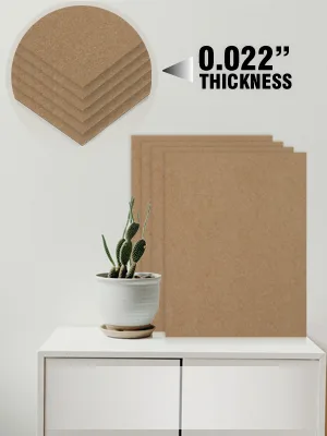 Chipboard Sheets, Lightweight, Chipboard 8.5 x 11.022 - Thin Cardboard Sheets, Chip Board for Crafts, Paperboard, Kraft Board, Scrapbooking Chipboard, Cardboard Sheet (5-Pack) 8.5" x 11" 5-Pack - Mega Format