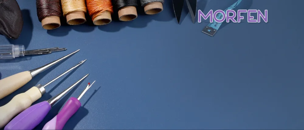 Leather Sewing Kit, Leather Working Tools and Supplies, Leather Working Kit with Large-Eye Stitching Needles, Waxed Thread, Leather Upholstery Repair Kit, Leather Sewing Tools for DIY Leather Craft - Leather Sewing Kit,
