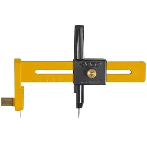 OLFA Compass Circle Cutter (CMP-1) - Adjustable Compass Style Rotary Circle Cutter w/ 6 Blades for Cutting Circles Up to 6 Inches in Diameter, Replacement Blades: OLFA COB-1 Blades - product information 6