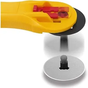 OLFA 28mm Quick-Change Rotary Cutter (RTY-1/C) - Rotary Fabric Cutter w/ Blade Cover for Quilting, Sewing, Crafts, Replacement Blade: OLFA RB28-2 - product information 7