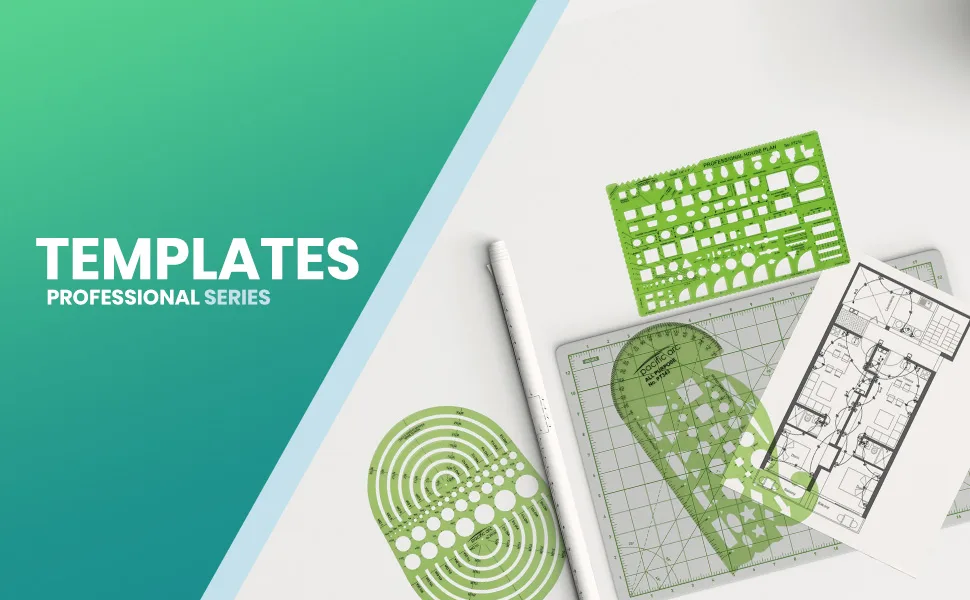Pacific Arc Circles Template Guide, 40 Perfect Circles from 1/32 to 1 5/8 inch with Inch and Metric Graduations Small Circles - hero_templates