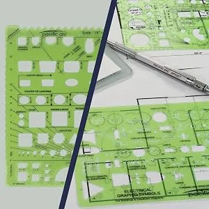 Pacific Arc Circles Template Guide, 40 Perfect Circles from 1/32 to 1 5/8 inch with Inch and Metric Graduations Small Circles - precisions