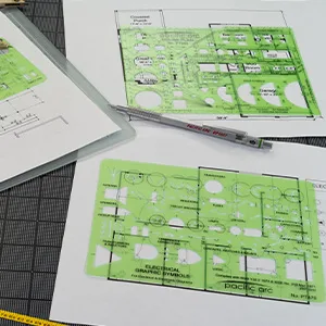 Pacific Arc Circles Template Guide, 40 Perfect Circles from 1/32 to 1 5/8 inch with Inch and Metric Graduations Small Circles - workspace