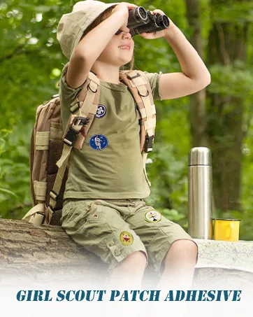 Double-Sided Patch Adhesive, Boy Scout Patch Adhesive Cut to Fit Freestyle Patch Adhesive Kit (2 Pack) - Badge magic girl scouts