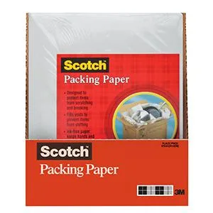 Scotch Long Lasting Storage Packaging Tape, 1.88" x 54.6 yd, Designed for Storage and Packing, Stays Sealed in Weather Extremes, 3" Core, Clear, 2 Rolls (3650-2) 2 Rolls Tape - Scotch Packaging Paper