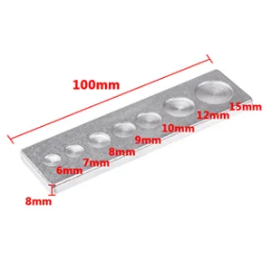 SKYZONAL DIY Leather Craft 11pcs Craft Tool Die Punch Snap kit Rivet Setter with Base for Punch Hole and Install Rivet Button - product information 5
