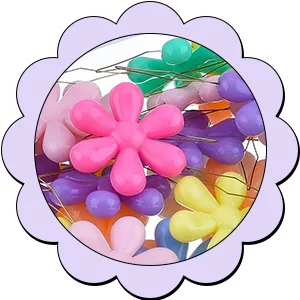 TecUnite 30 Pieces Needle Threaders with Clear Box Multicolor Plastic Flower Head Wire Loop Needle Threader for Hand Sewing - product information 3