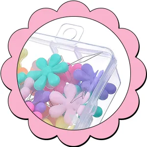 TecUnite 30 Pieces Needle Threaders with Clear Box Multicolor Plastic Flower Head Wire Loop Needle Threader for Hand Sewing - product information 5