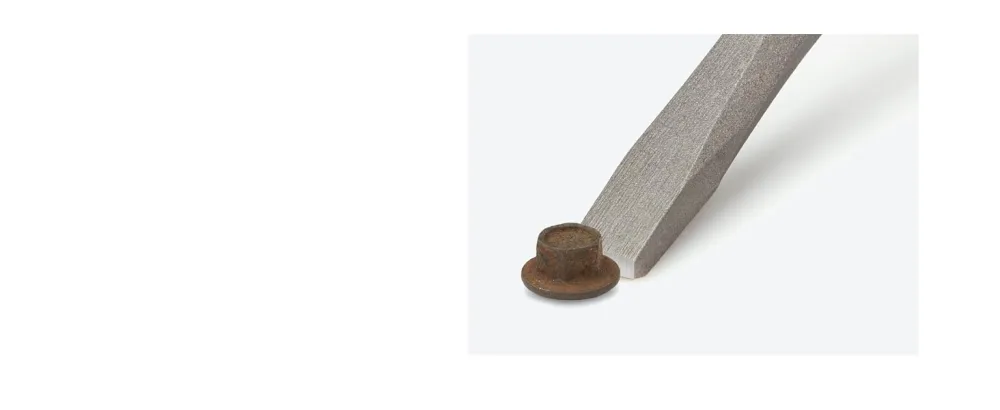 TEKTON 1/2 Inch Long Cold Chisel | Made in USA | 66205 1/2 in. - application