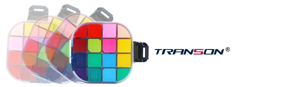 Transon Paint Saver Storage Palette Box 16well Portable Airtight Black - paint storage box