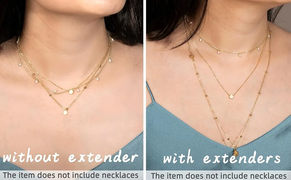 925 Sterling Silver Necklace Extender Sterling Silver Necklace Chain Extenders for Necklaces 2", 3", 4" Inches 2 3 4 inch Silver - necklace extender