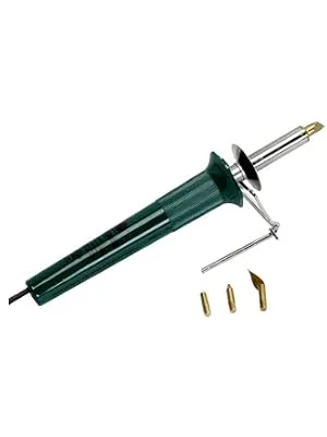Walnut Hollow Creative Woodburner Introduction Value Pen for Beginner and Intermediate Woodburning, 4 Tips Green Woodburner Value Pen - 5570