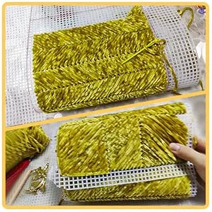 wexpw 6 Pieces Plastic Mesh Canvas Sheets, Clear Plastic Canvas Sheets Big Size Clear Needlepoint Embroidery Blank Canvas Sheets Plastic Canvas for Embroidery Projects, 8x13 inch - product information 6