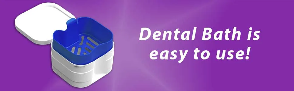BrightWorks Dental Bath for Nightguards Dentures Retainers - Pack of 3 - Brightworks Easy to use