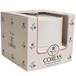 Corlys Dusting Powder for Women and Children with Puff 4 Oz - product information 2