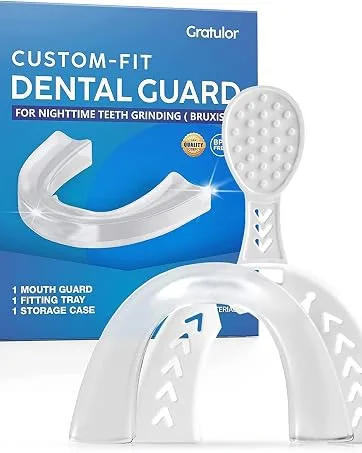 Mouth Guard for Grinding Teeth, Mouth Guard for Clenching Teeth at Night, Custom-fit Mouth Guard for Bruxism and Teeth Clenching Medium - product information 3
