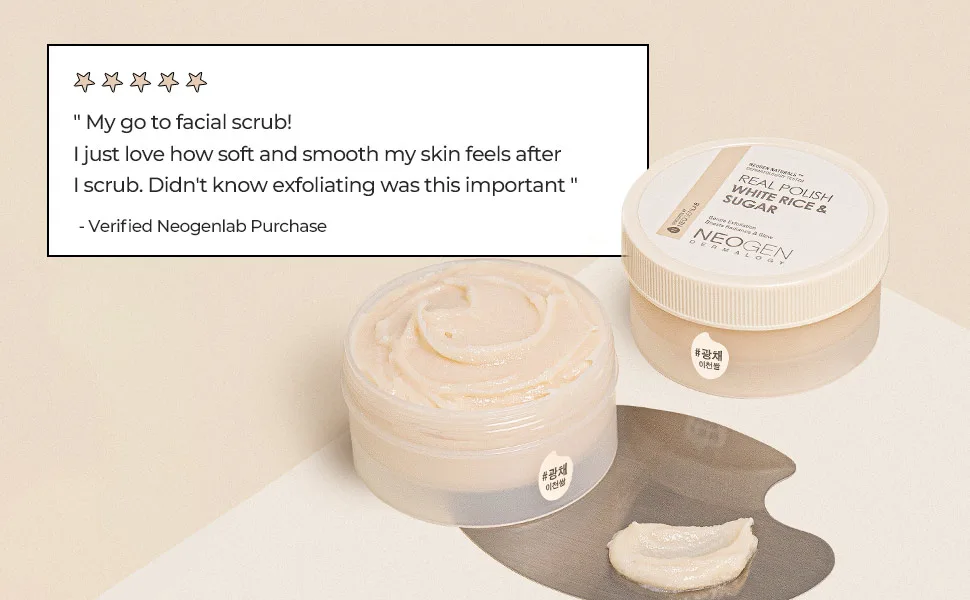 DERMALOGY by NEOGENLAB Real Polish Scrub collection White Rice & Sugar - scrub review