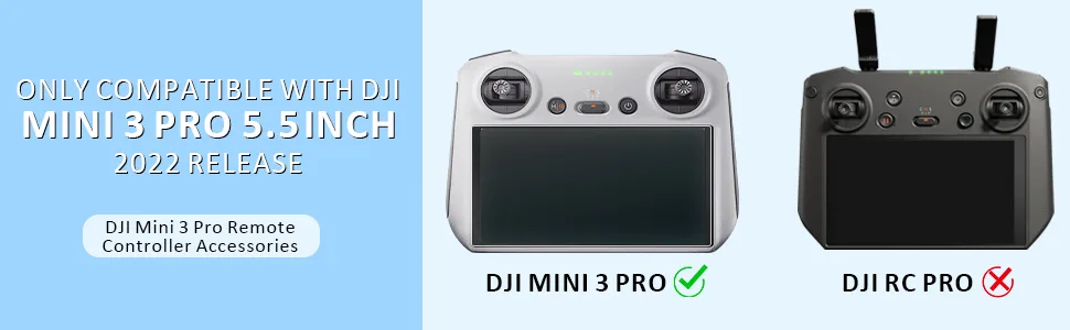 2 Pack Ambison DJI Mini 3 Pro Matte Glass Screen Protector, Anti-Glare & Frigerprint & Scratch/Smooth as Silk/Easy Installation/HD Clear Compatible with DJI Mini 3 Pro RC Remote Controller Accessories - DJI mini 3 pro 5.5inch