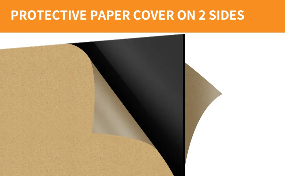 2 Pack 12 x 16 Inch Acrylic Black Reflective Display Table Riser for Professional Product Photography, Background Boards for Product Table Top Photography Shooting - product information 2