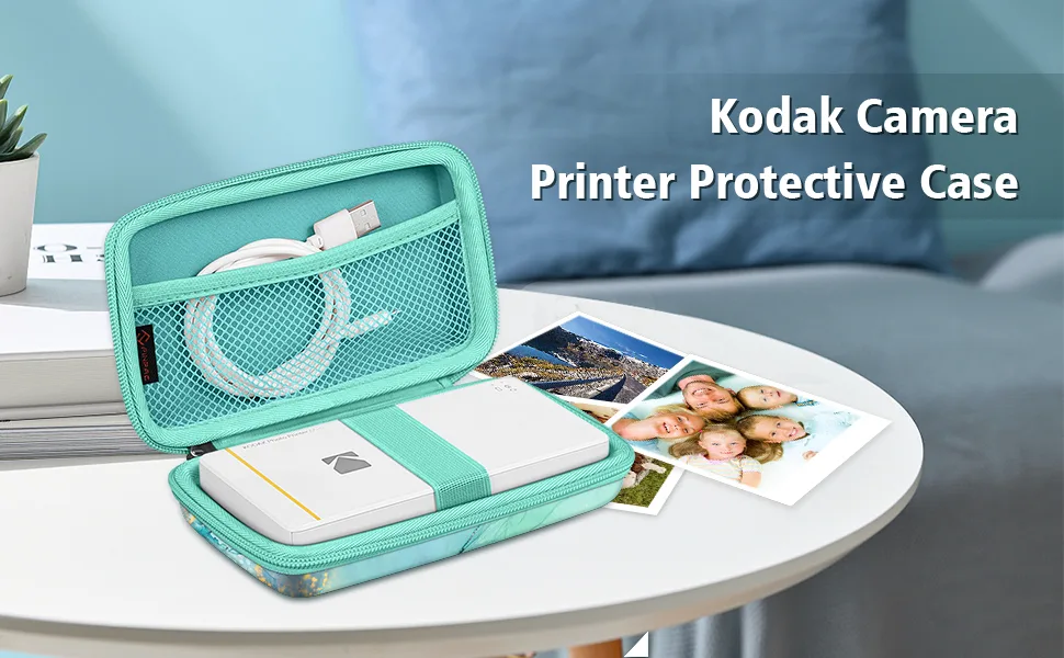 Fintie Protective Case for Kodak Step/Kodak Mini 2 HD/Kodak PRINTOMATIC/Kodak Smile Camera & Printer - Shockproof Hard Shell Carrying Case with Inner Pocket, Constellation - Kodak Step case