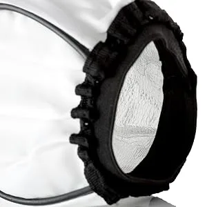 2 Pack Flash Diffuser Softbox - Small & Collapsible White Flash Bounce Softbox for Canon, Nikon, Sony, Fuji and All Speedlight Flashes - by Kachifoto - Inside View