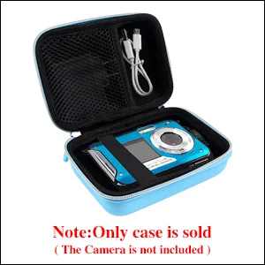 Leayjeen Digital Camera Case Compatible with YISENCE/Kaisoon Tech/Canon Portable Digital Camera 2.7K Full HD Video Waterproof Underwater Camera and More Accessories(Case Only) Blue - product information 10