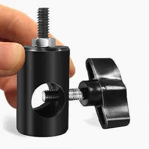 LimoStudio 2 Pack Rapid Adapter Converter 5/8" Stud to 17mm Long 1/4" Thread Camera Mount Bracket Multi Functional Mount Adapter for Light Stand Tip Boom Arm, Photography Photo Studio, AGG3140 2PACK - AGG1899_Metal Bracket Adapter