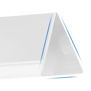 Meking Photography Prism with Microfiber Cleaning Cloth, Optical Glass Triangular Prism, Portable 5.12 Inch Crystal Rainbow Prism for Photos and Teaching Light Spectrum 1 - Triangular Photography Prism Crystal Optical Glass with Microfiber Cloth